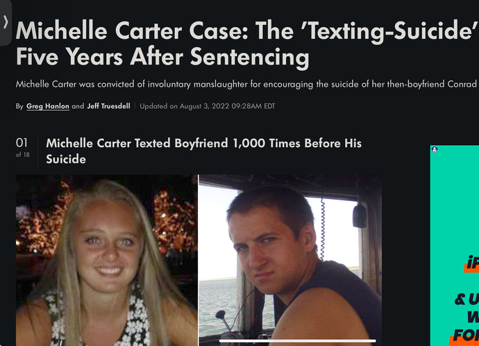 Is telling someone to commit suicide a crime?