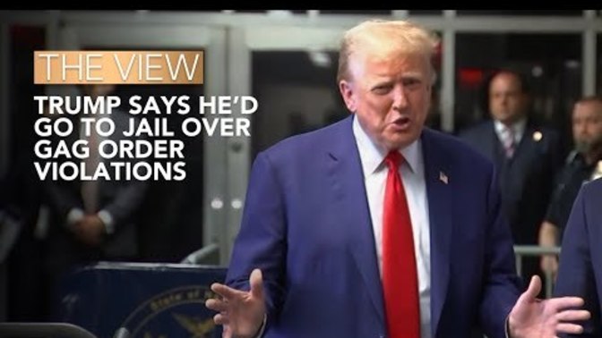 Trump Says He’d Go To Jail Over Gag Order Violations; could this be why Trump's psychobabbling now sounds like music to my ears?