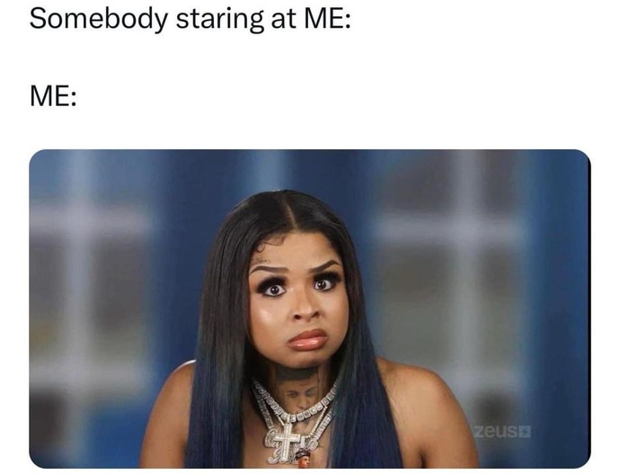 How do you react when a stranger stares at you?