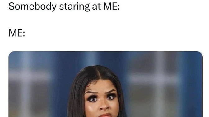 How do you react when a stranger stares at you?