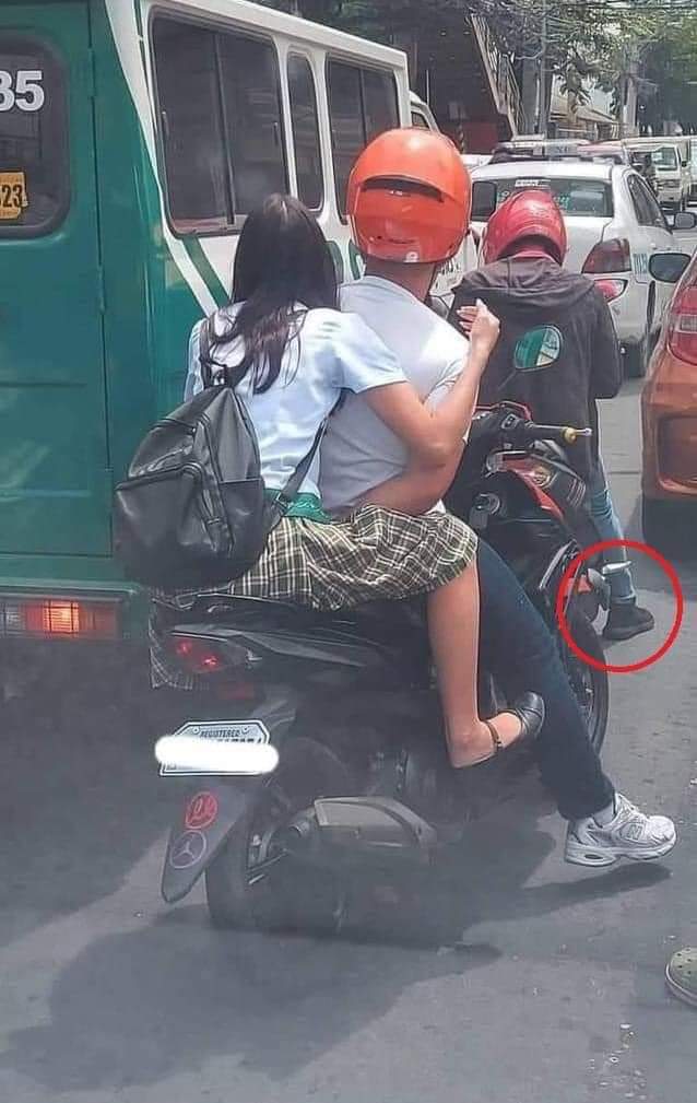 Do you lift a school ๐ซ girl on your bike ๐ฒ if is late?
