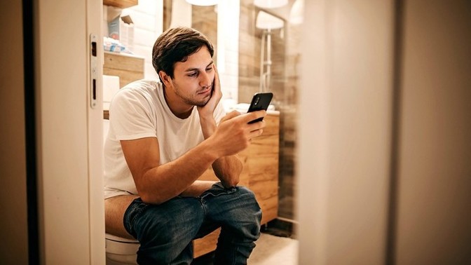 Do you take your phone to washroom with you most of the time?