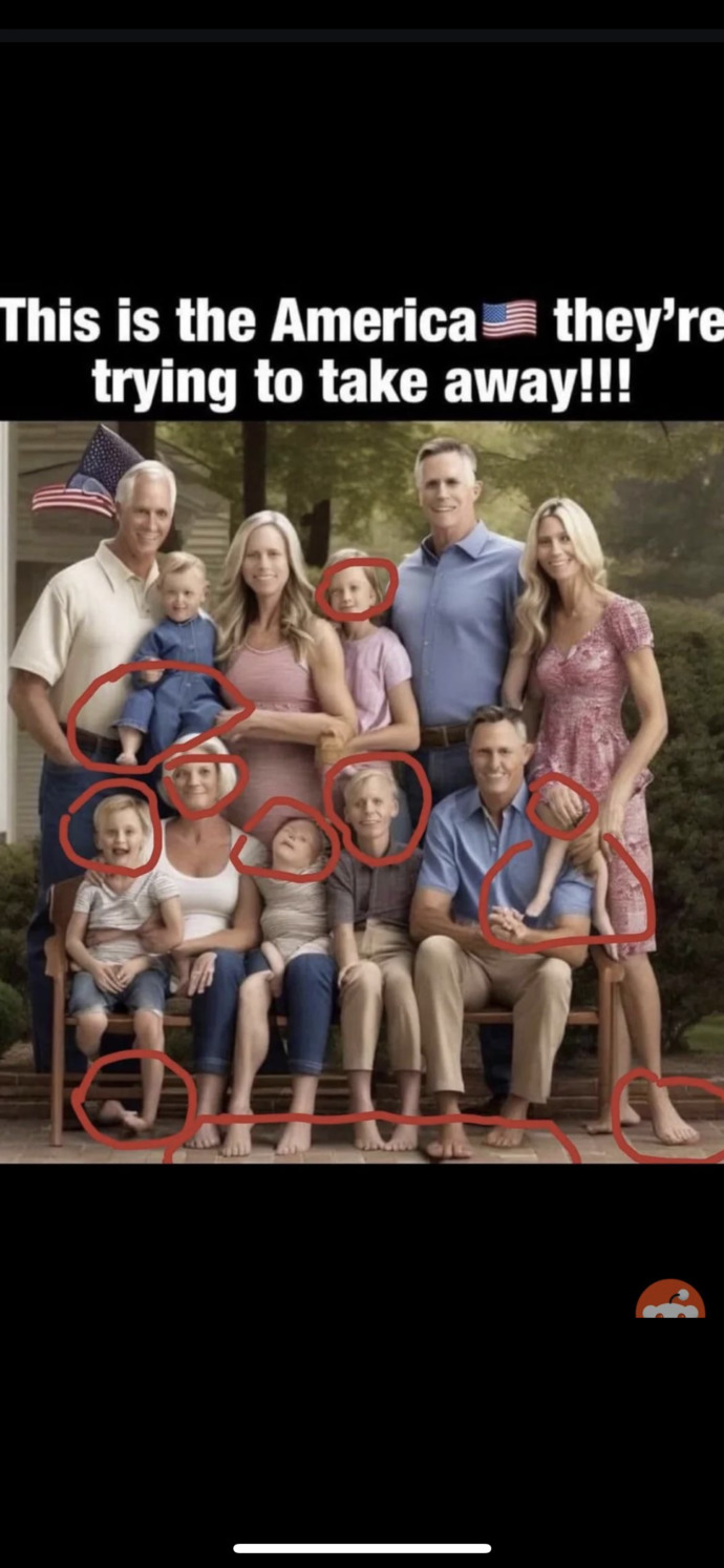 What do you think of this ai image attempting to be passed as real?