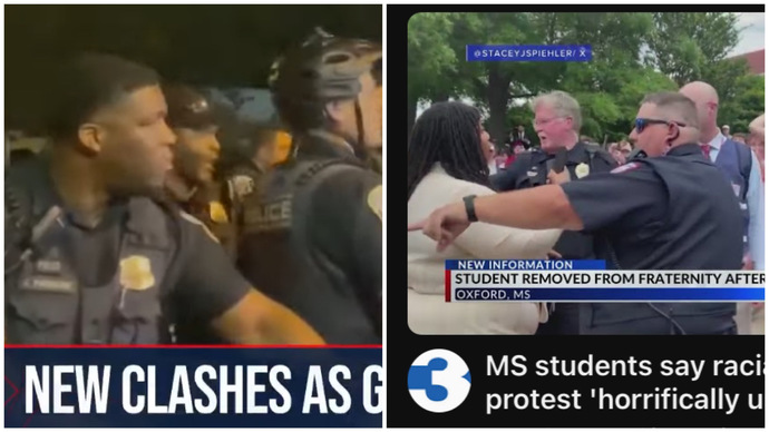 What’s wrong with these two images of Protesters?