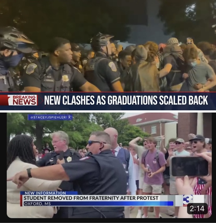 What’s wrong with these two images of Protesters?