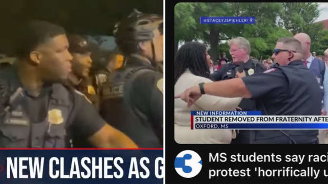 What’s wrong with these two images of Protesters?