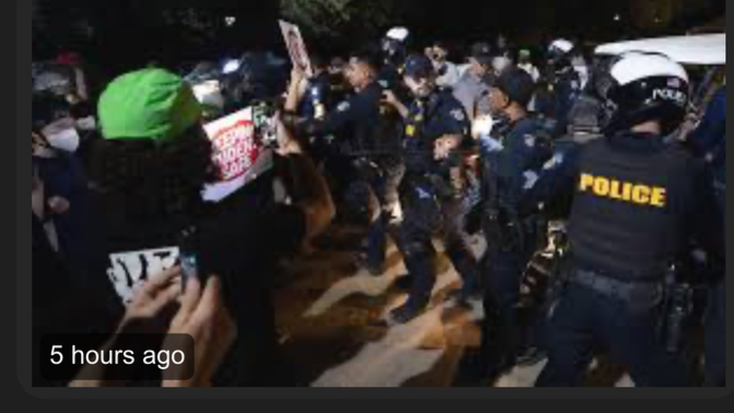 True or False: Right wing protests don’t get police raids until someone dies?