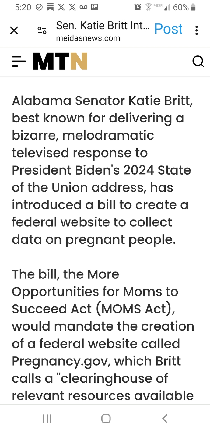 Whats your opinion of latest GOP Bill to create a information database of & for pregnant women? Do you want the federal govt to know youre pregnant?