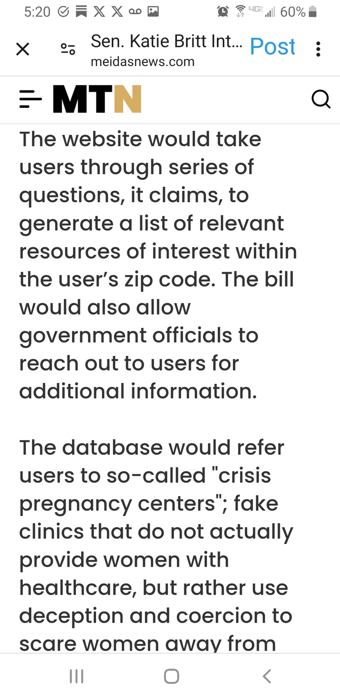 Whats your opinion of latest GOP Bill to create a information database of & for pregnant women? Do you want the federal govt to know youre pregnant?