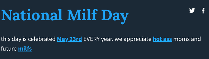 Happy MILF Day!