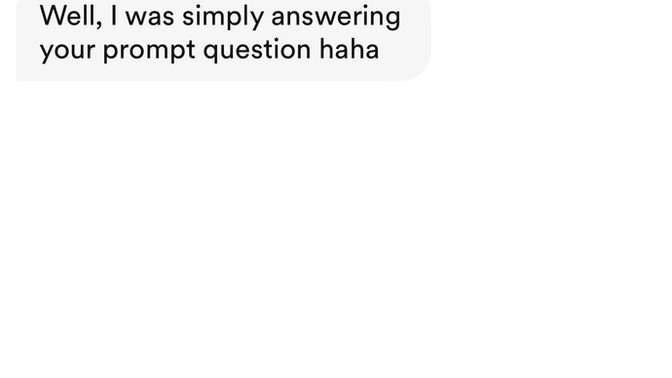 Is this guy letting me down nicely?