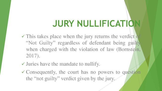 Should courts be required to inform juries of their right for jury nullification?