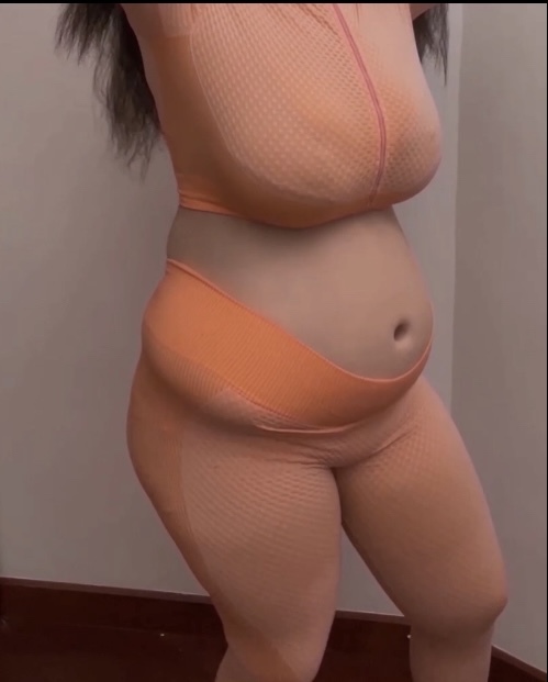 Girls, Would you be embarrassed, my cousin came dressed like this to get pizza and ice cream, she ate an entire large pizza and two 48oz milk shakes?