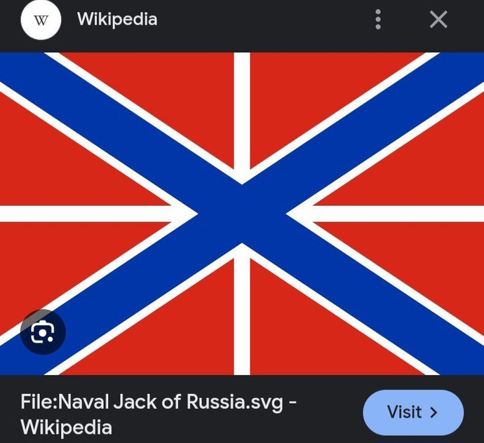 Is the confederate flag based on the Russian navel flag?
