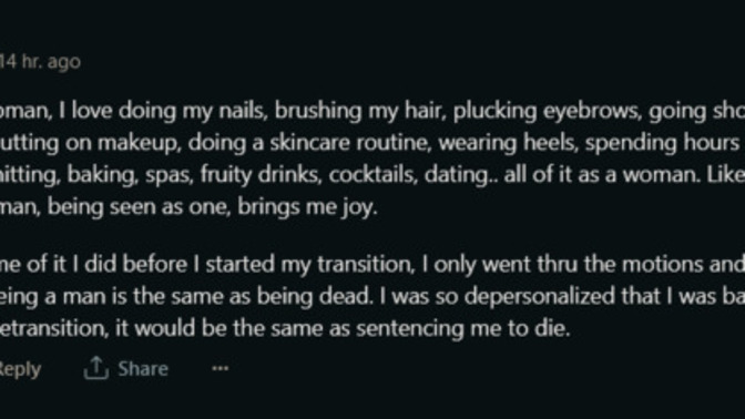 Do you think transgirls are 4 times less likely to commit suicide?