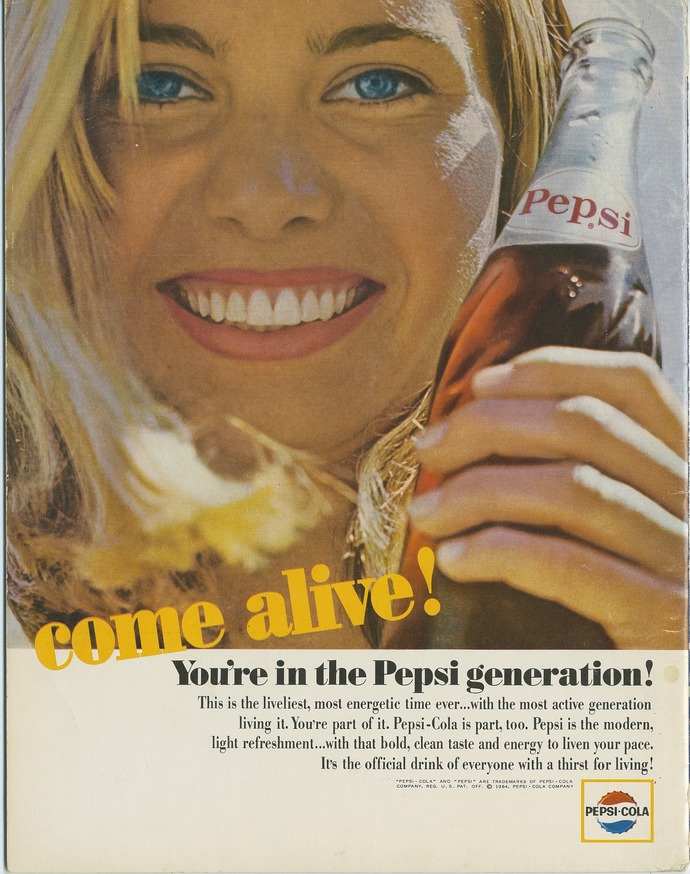 Pepsi Cola hits the spot.