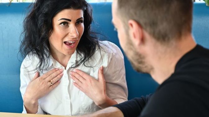 How you say politely to a person who talks too much: shut up?