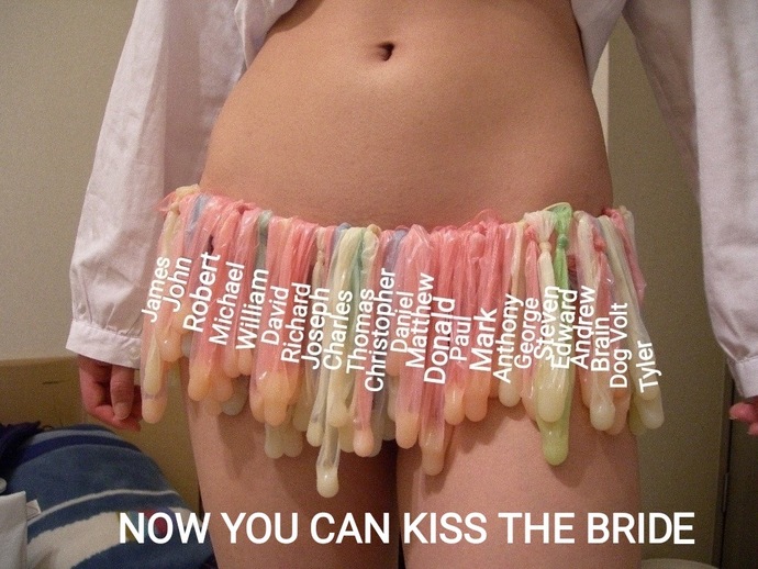 I won't kiss her, but I'll add another name to the cum dumpster list.