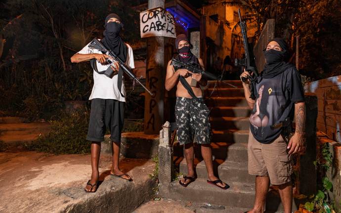 Gang members of Favela cartel ready to kill you without blinking their eyes!