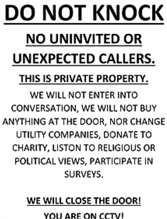 Do you think THIS SIGN will work?