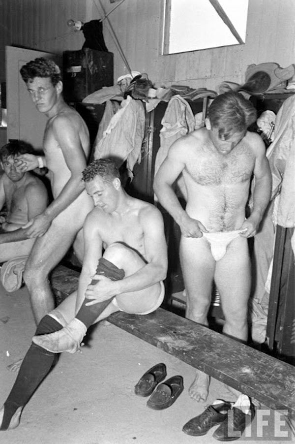 How nude are you in the locker room?
