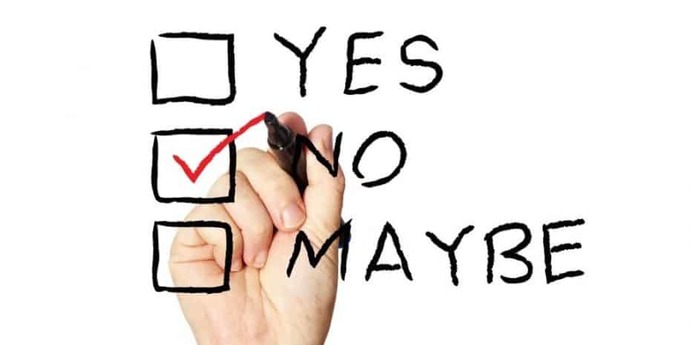 What can you NOT accept in a partner?