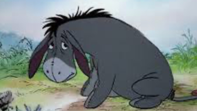 Why is eeyore so sad all the time?
