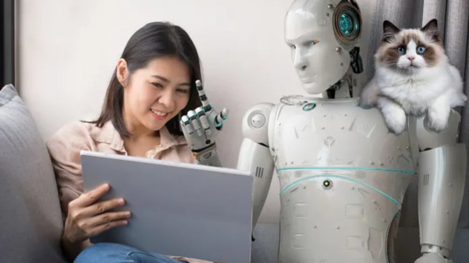 The newest versions of AI are going to be able to talk to you and have conversations with you. Do you think you could fall in love?