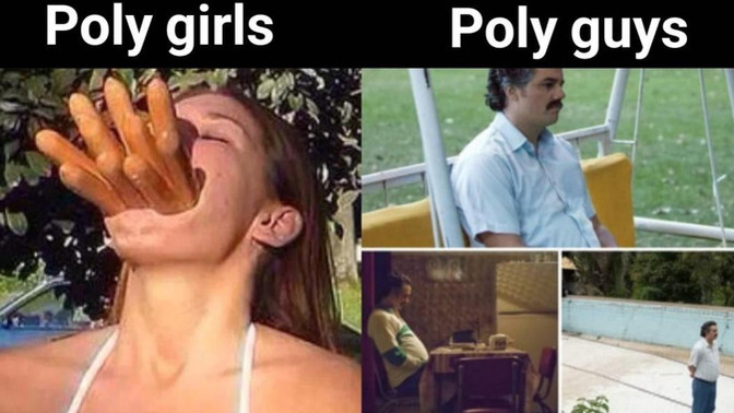 Do girls always find more partners in polyamorous relationships?