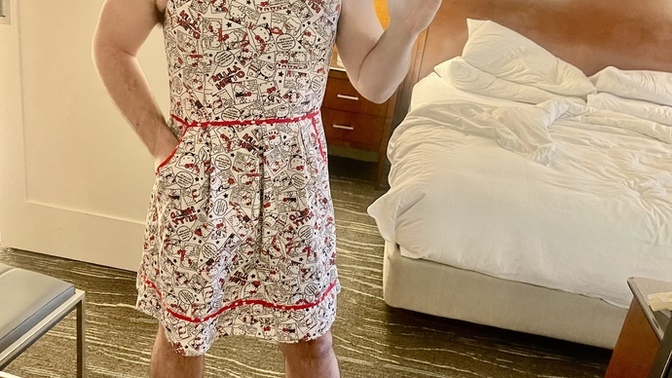 Wearing this out on the town today. How do I look as a boy in this dress?