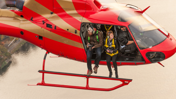 Have you ever flown on a helicopter before?