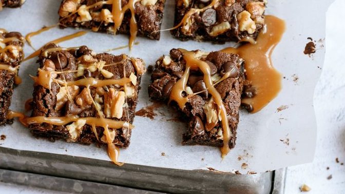 Would you eat a chocolate turtle brownie?