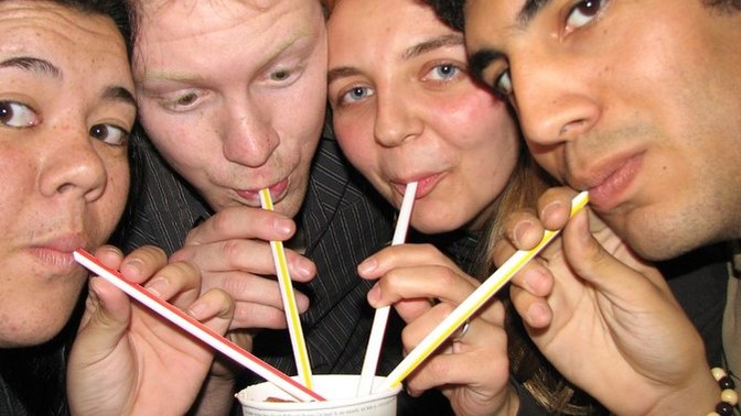Do you mind sharing the same drink with someone close to you?