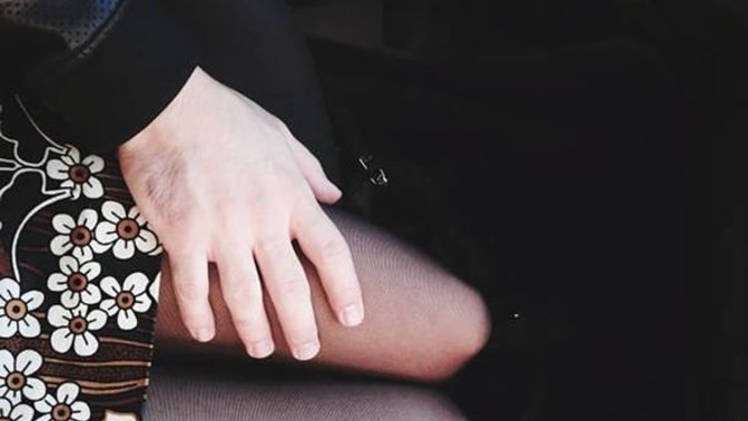 Why he touches my thigh?
