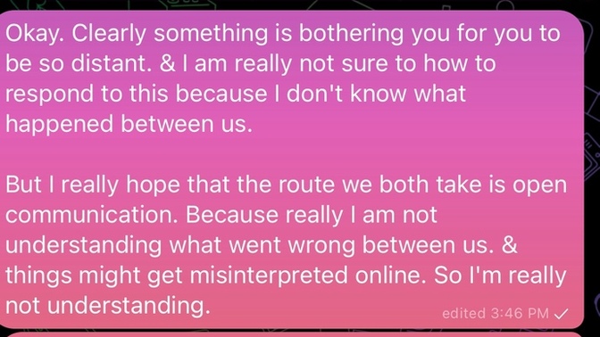 Does this sound desperate?