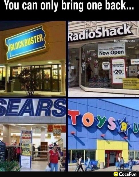Which one would you bring back?
