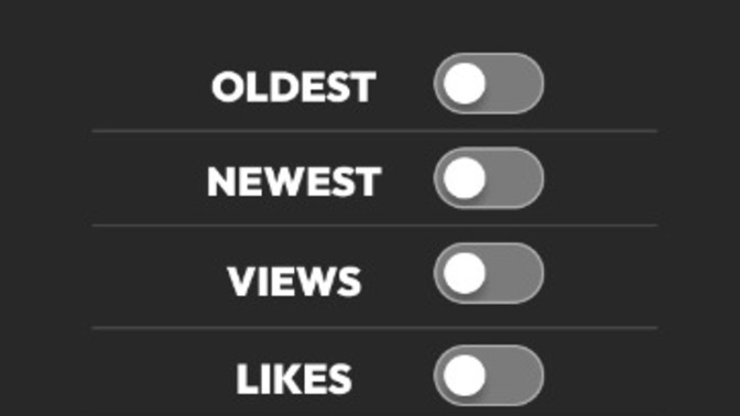 How to sort tiktok videos by date?