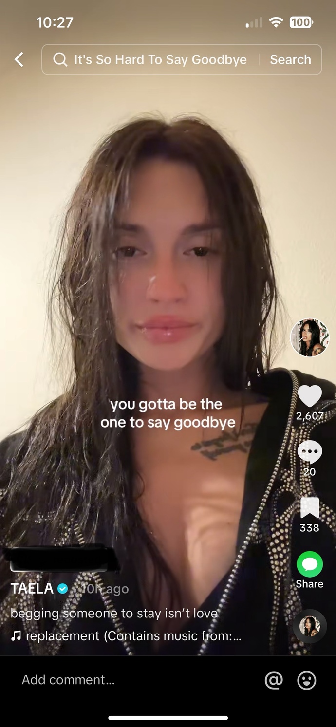 M27 F33 Girlfriend/fiance keeps posting breakup videos on TikTok?