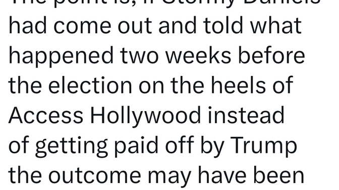 Given that 80K voters in 3 states would change 2016 to Hillary, would Stormy Daniels story 10 days after "Grab em by the pussy" changed the election?