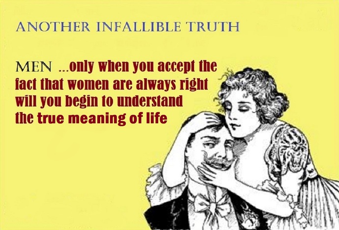 Do you think Women are always right?
