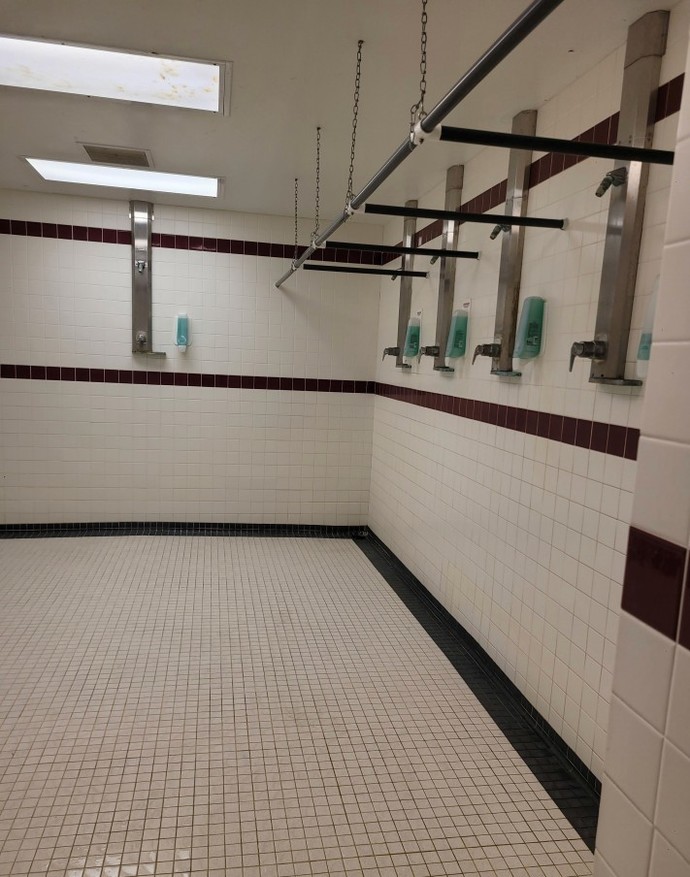 Unisex communal showers?