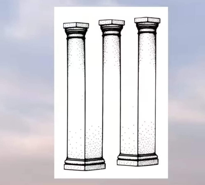 How many pillars are in this picture 🖼️?