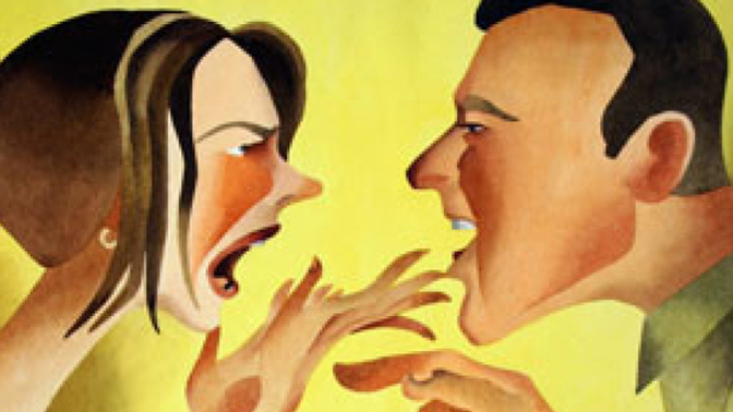 Did you ever ref for your parents’ verbal confrontations?