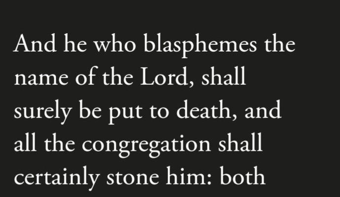 an orthodox jew translation lev. 24:16