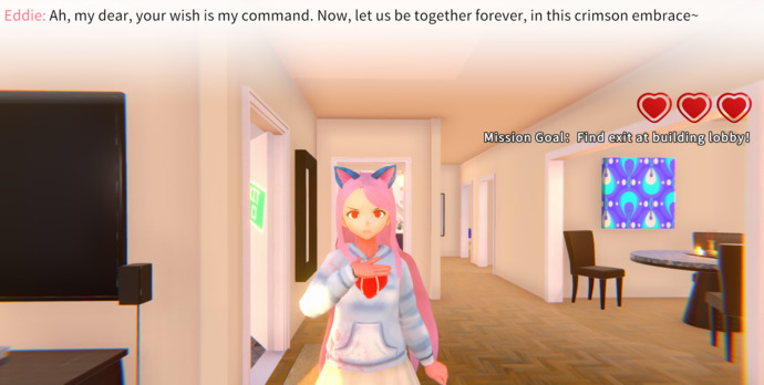 Would you trust a girlfriend with red eyes and a knife?