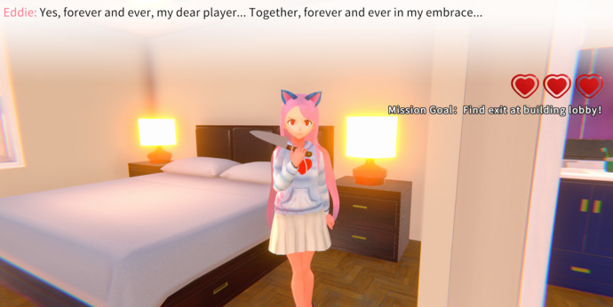 Would you trust a girlfriend with red eyes and a knife?