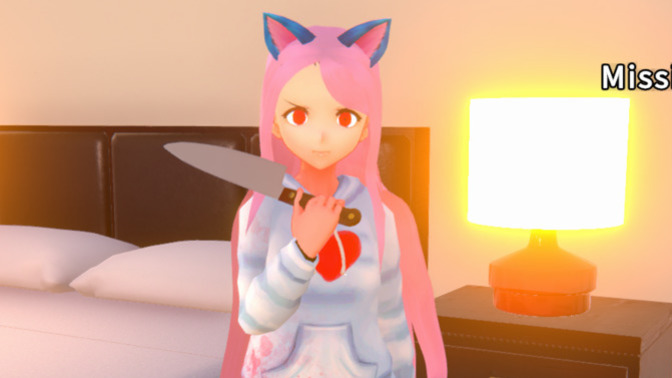 Would you trust a girlfriend with red eyes and a knife?