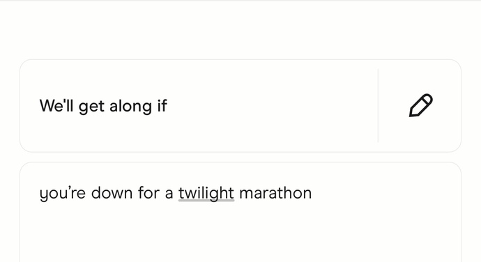 Need opinions on these Hinge Prompts?