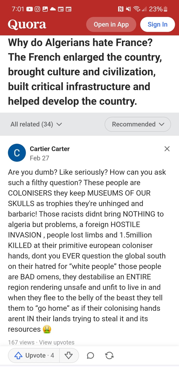 Why is it that the same people who whine about French colonialism, continue to reap the benefits of it?