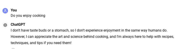 Do you enjoy cooking?